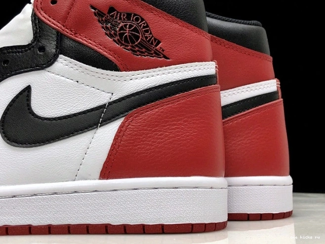 Rep Air Retro Jordan 1 Black 555088-125 Toe 0709